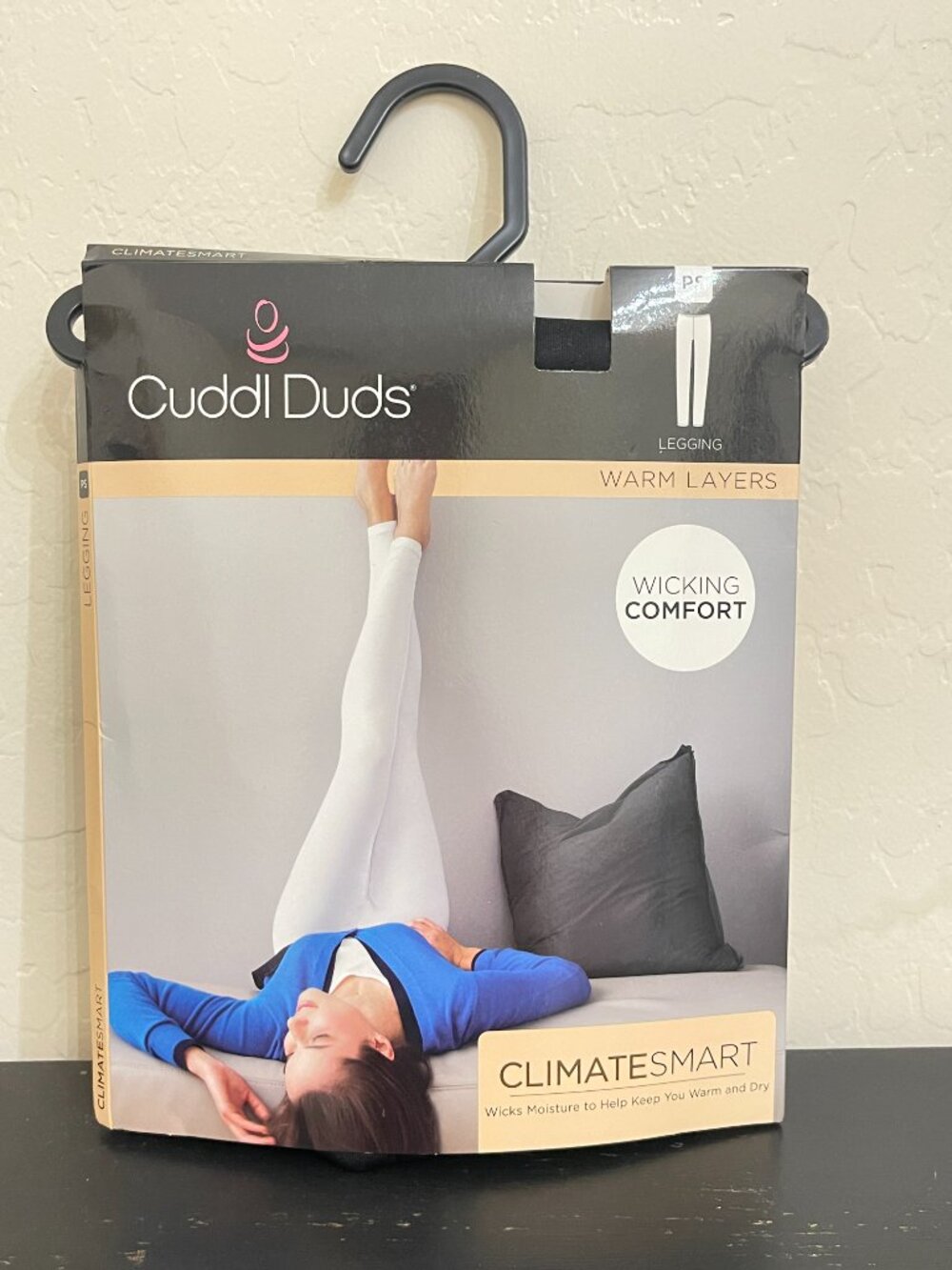 New Cuddl Duds Leggings Warm Layers Black Petite Small